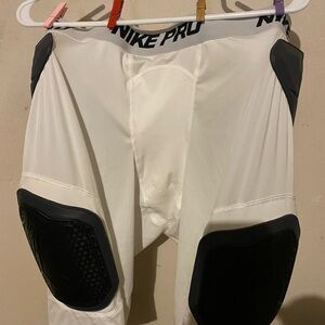 Nike Pro Men's White and Black Padded Boxer Briefs